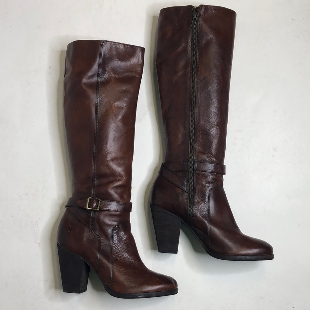 Frye Patty Riding Boots - Brown - size 9.5